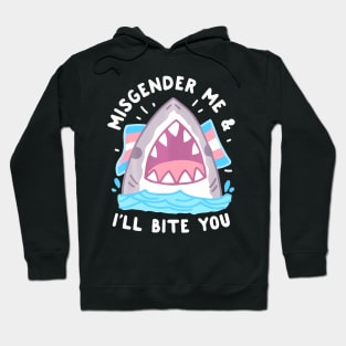 Me And Ill Bite Trans Shark Lgbt Pride Month Hoodie